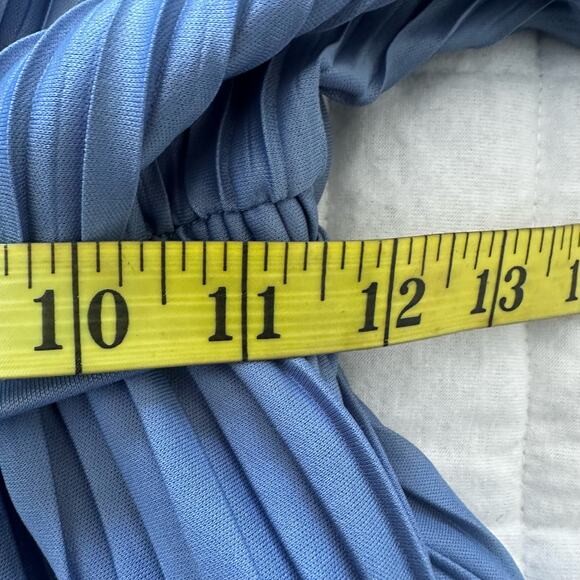 FISHERFIELD Womens Dress Blue Pleated Knee Length Preppy Capsule Spring 36 US S - Picture 11 of 13